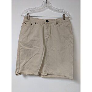 American Living Size 6 Skirt Khaki Straight Modest Tan